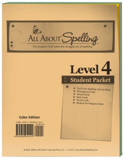 AAS Level 4 Student Packet, Color Edition - All About Spelling