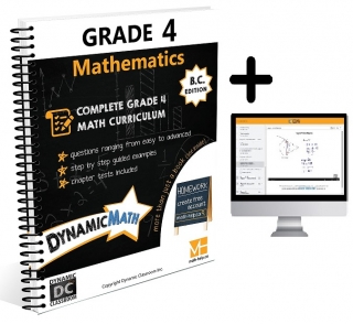 Dynamic Math BC Gr 4 Workbook & Video Bundle