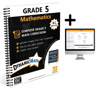 Dynamic Math BC Gr 5 Workbook & Video Bundle