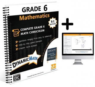 Dynamic Math BC Gr 6 Workbook & Video Bundle