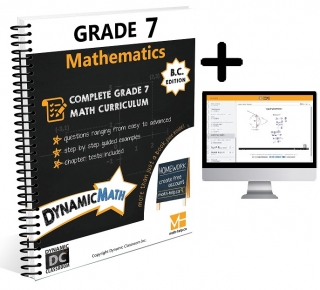 Dynamic Math BC Gr 7 Workbook & Video Bundle