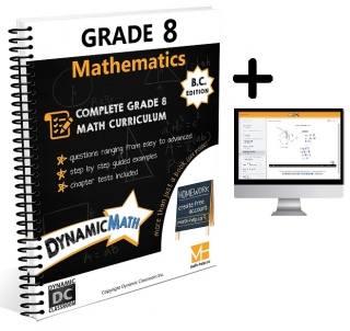 Dynamic Math BC Gr 8 Workbook & Video Bundle